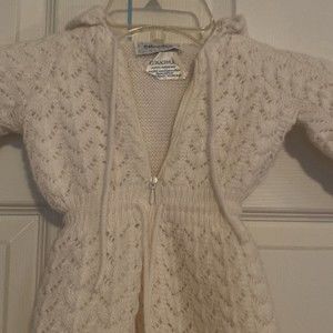 Vintage Mine Alone Baby Infant Sleeper Sack One Piece Hooded Zipper Front